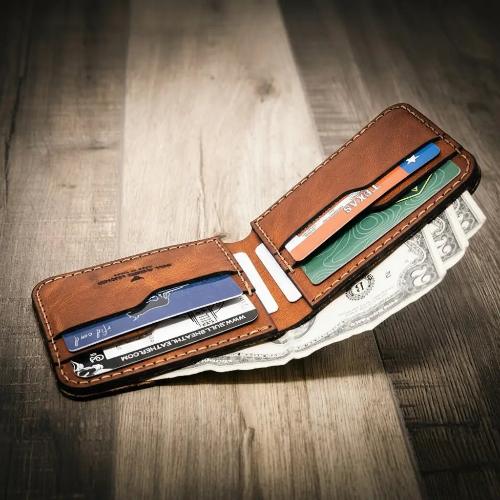 Handcrafted Western Bifold Wallet