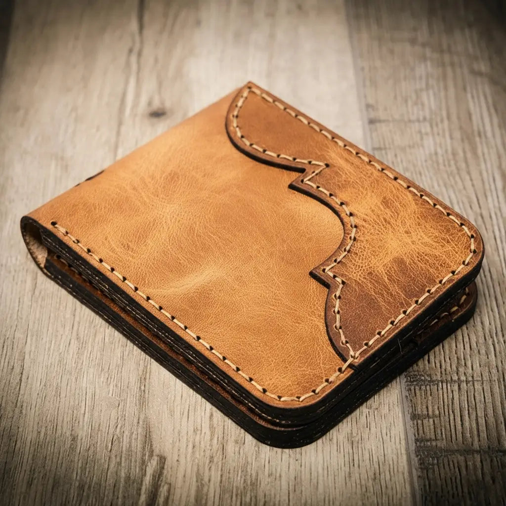 Handcrafted Western Bifold Wallet