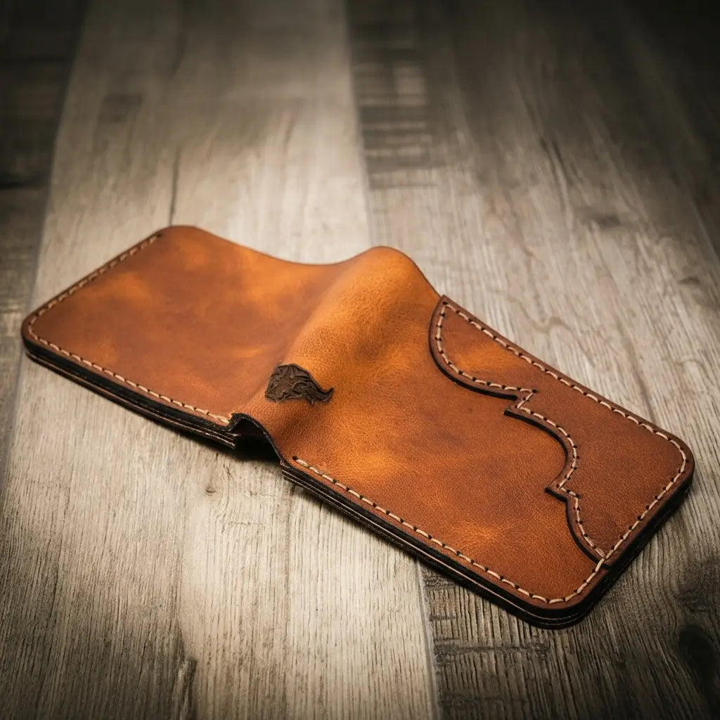Handcrafted Western Bifold Wallet