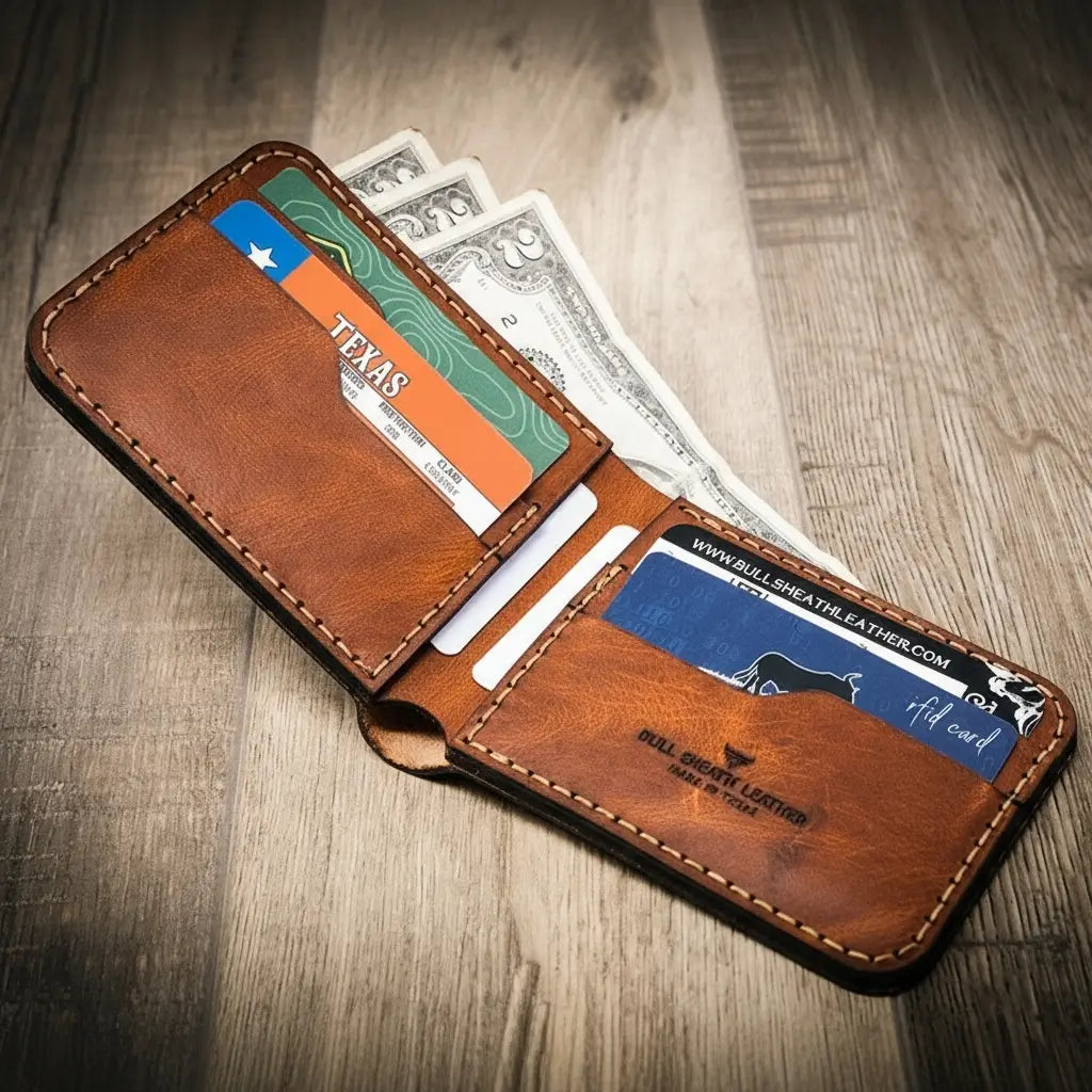 Handcrafted Western Bifold Wallet