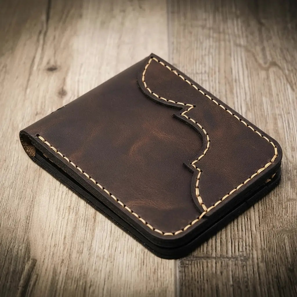 Handcrafted Western Bifold Wallet