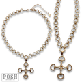 Western Equestrian Snaffle Bit Charm Necklace