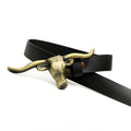 Signature Longhorn Western Leather Belt