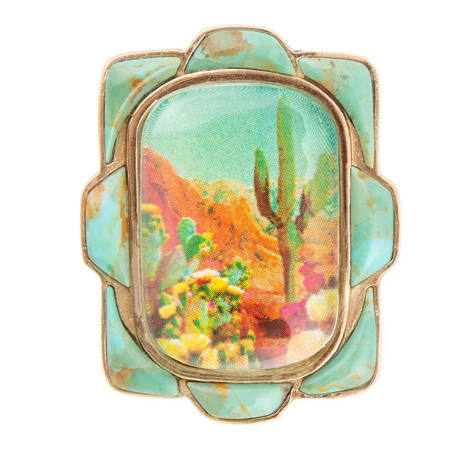 Scenic Sedona Blue Turquoise Statement Ring